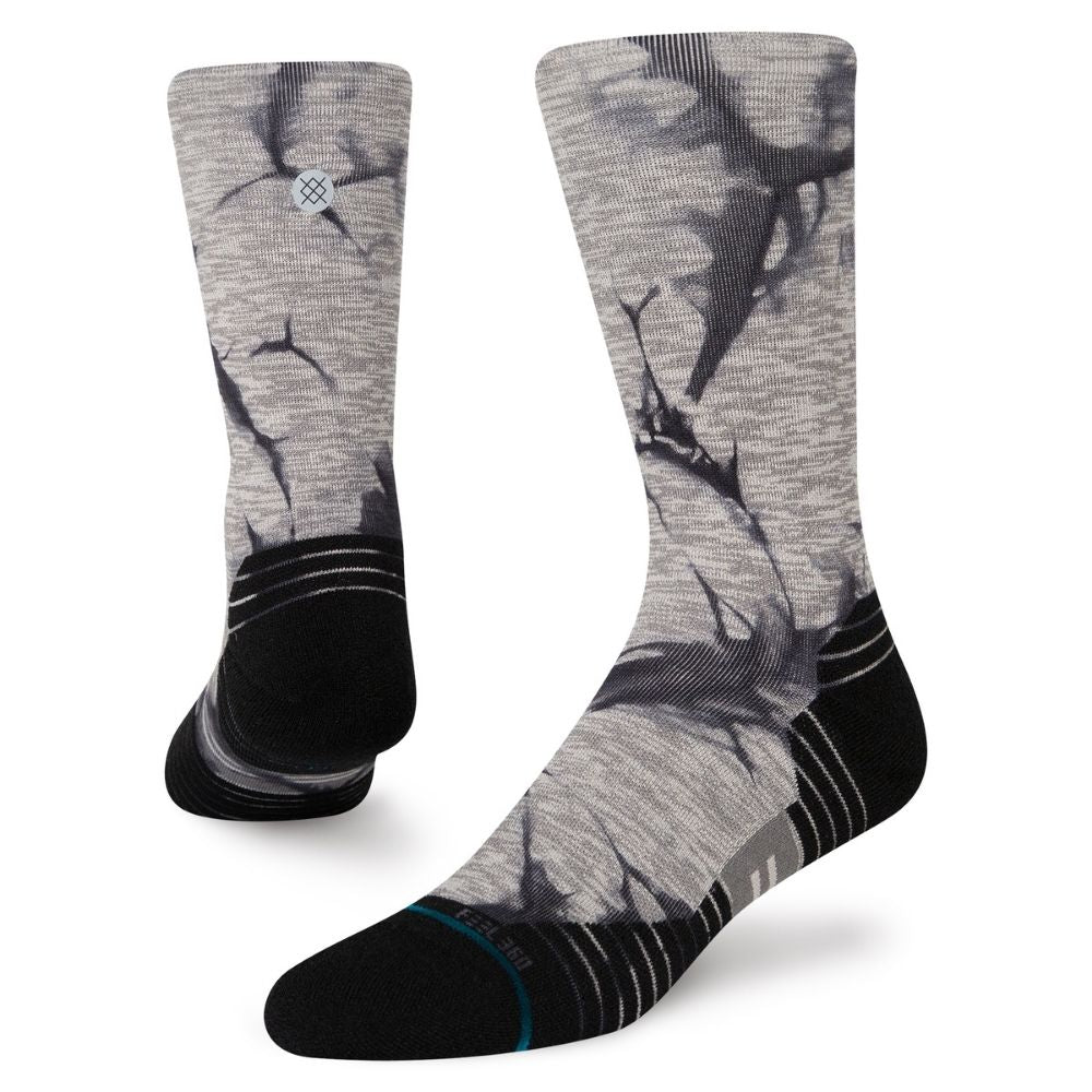 Stance - Run Dissipate - Crew Socks - BlackToe Running - Medium 