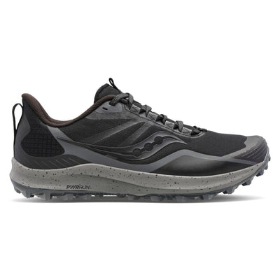 Saucony Women's Peregrine 12 - BlackToe Running#colour_black-charcoal