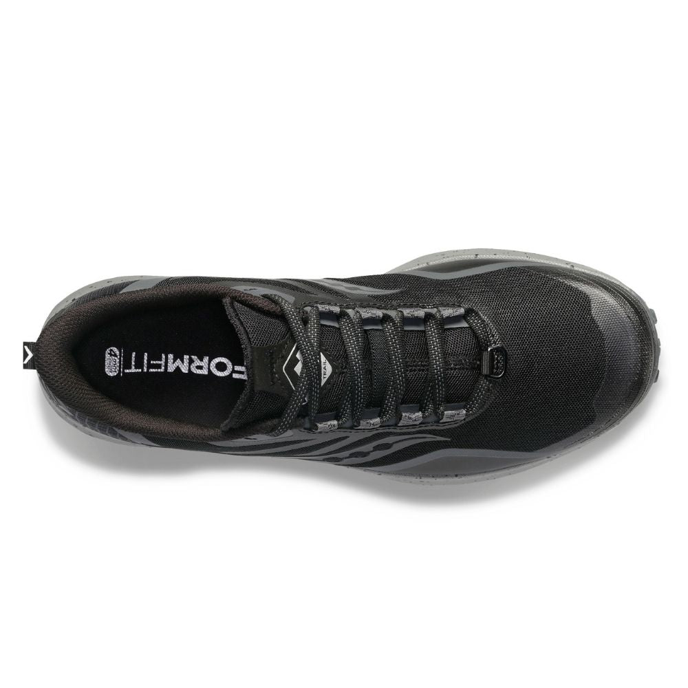 Saucony Women's Peregrine 12 - BlackToe Running#colour_black-charcoal