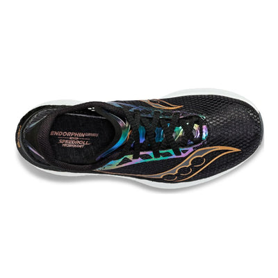 Saucony Women's Endorphin Pro 3 - BlackToe Running#colour_black-goldstruck