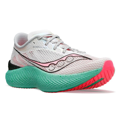 Saucony Women's Endorphin Pro 3 - BlackToe Running#colour_fog-vizipink