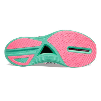 Saucony Women's Endorphin Pro 3 - BlackToe Running#colour_fog-vizipink
