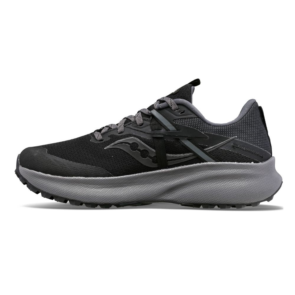 Saucony Women's Ride 15 TR GTX Women's Shoes - BlackToe Running#colour_black-charcoal