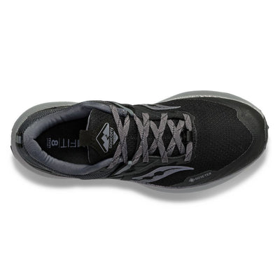 Saucony Women's Ride 15 TR GTX Women's Shoes - BlackToe Running#colour_black-charcoal