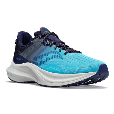 Saucony Men's Tempus - BlackToe Running#colour_blue-night-lite