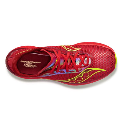 Saucony Men's Endorphin Pro 3 Men's Shoes - BlackToe Running#colour_red-poppy