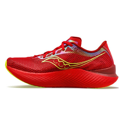 Saucony Men's Endorphin Pro 3 Men's Shoes - BlackToe Running#colour_red-poppy
