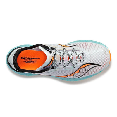 Saucony Men's Endorphin Pro 3 Men's Shoes - BlackToe Running#colour_fog-viziorange