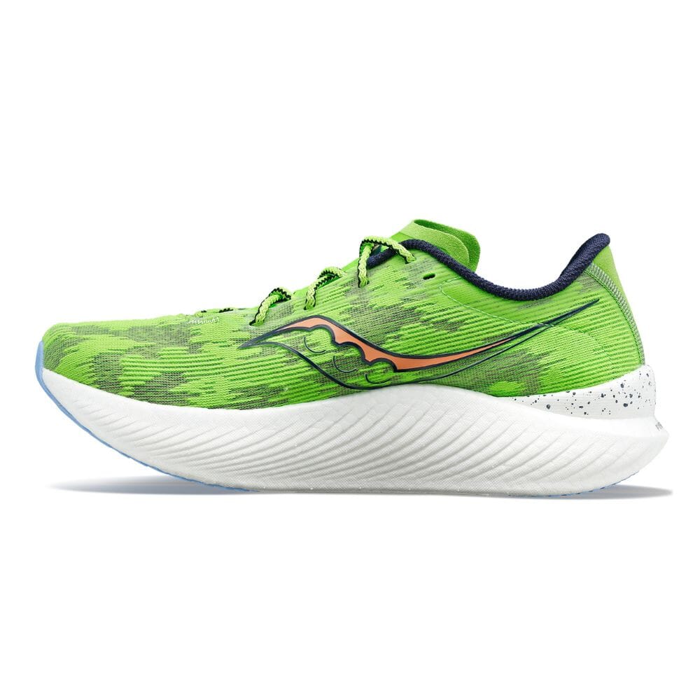 Saucony Men's Endorphin Pro 3 Men's Shoes - BlackToe Running#colour_invader-green