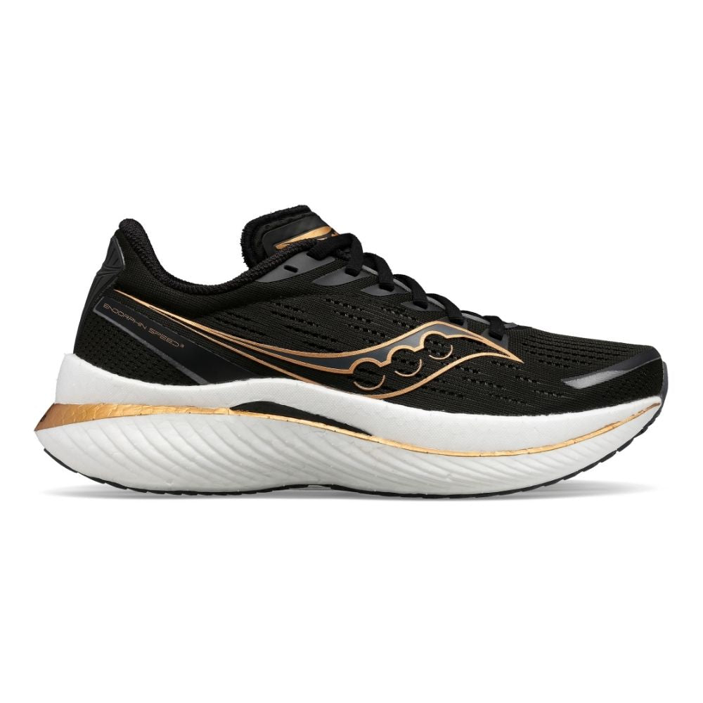 Saucony Men's Endorphin Speed 3 - BlackToe Running#colour_black-goldstruck