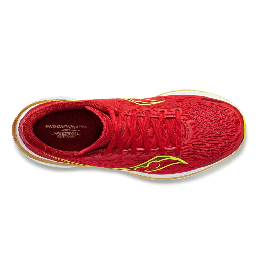 Saucony Men's Endorphin Speed 3 Men's Shoes - BlackToe Running#colour_red-poppy