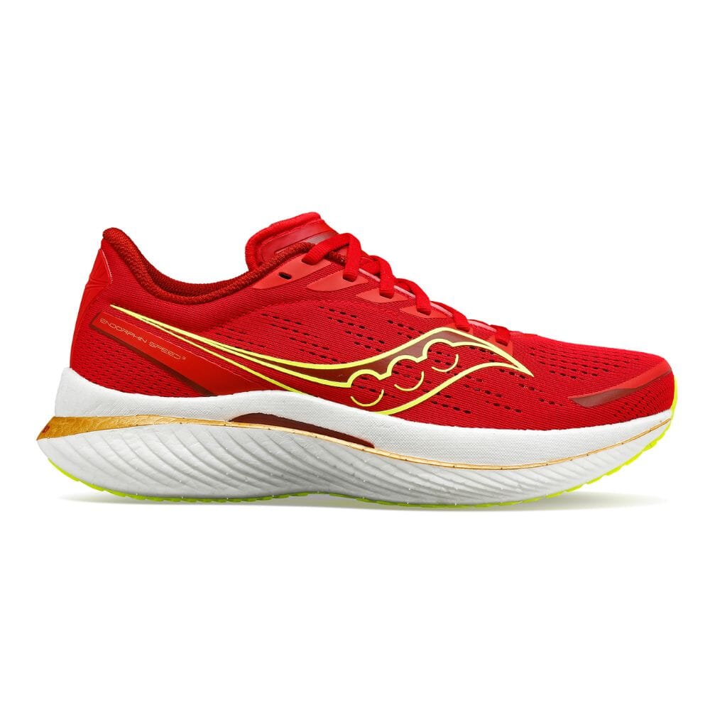 Saucony Men's Endorphin Speed 3 Men's Shoes - BlackToe Running#colour_red-poppy