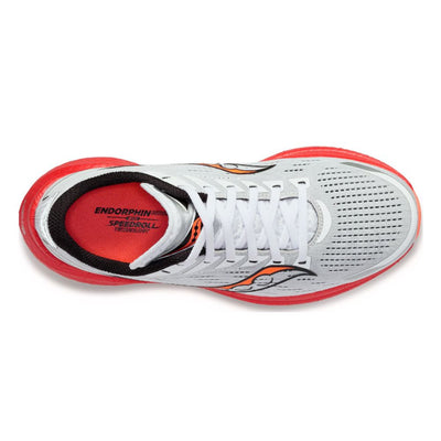 Saucony Men's Endorphin Speed 3 - BlackToe Running#colour_white-black-vizi-red