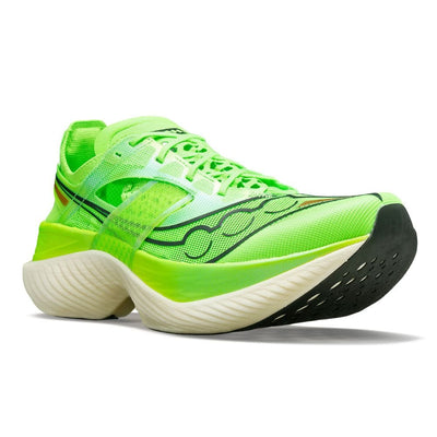Saucony Men's Endorphin Elite Men's Shoes - BlackToe Running#colour_slime