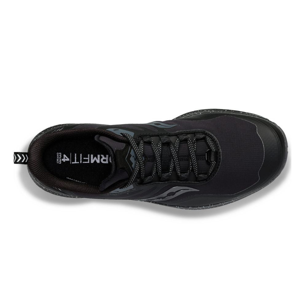 Saucony Men's Peregrine ICE+ 3 Men's Shoes - BlackToe Running#colour_black-shadow