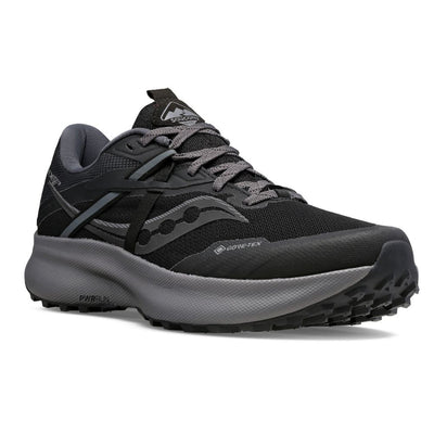 Saucony Men's Ride 15 TR GTX Men's Shoes - BlackToe Running#colour_black-charcoal