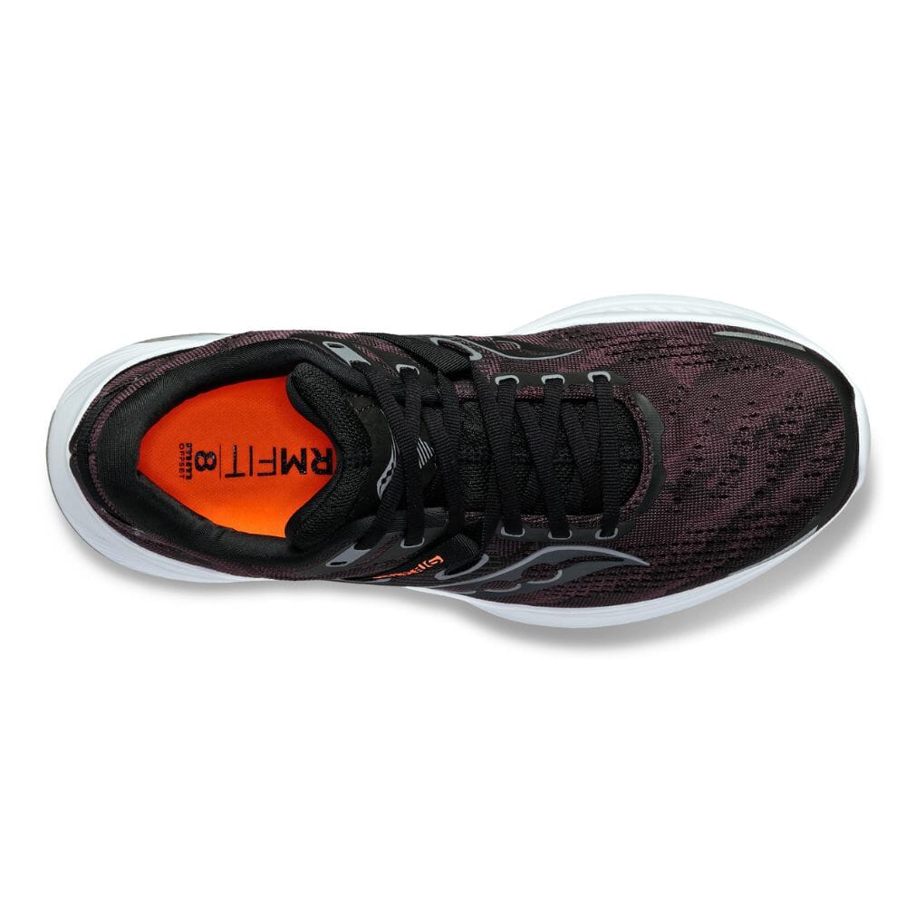Saucony Men's Guide 16 Men's Shoes - BlackToe Running#colour_black-white