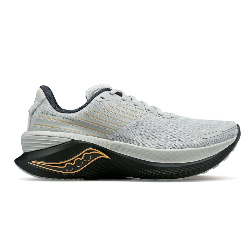Saucony Men's Endorphin Shift 3 Men's Shoes - BlackToe Running#colour_concrete-wood