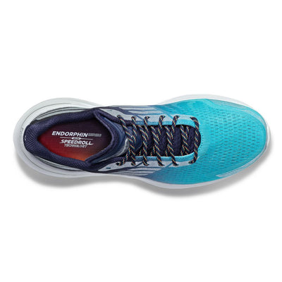 Saucony Men's Endorphin Shift 3 Men's Shoes - BlackToe Running#colour_blue-night-lite