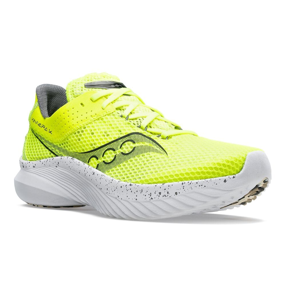 Saucony Men's Kinvara 14 Men's Shoes - BlackToe Running#colour_citron-black