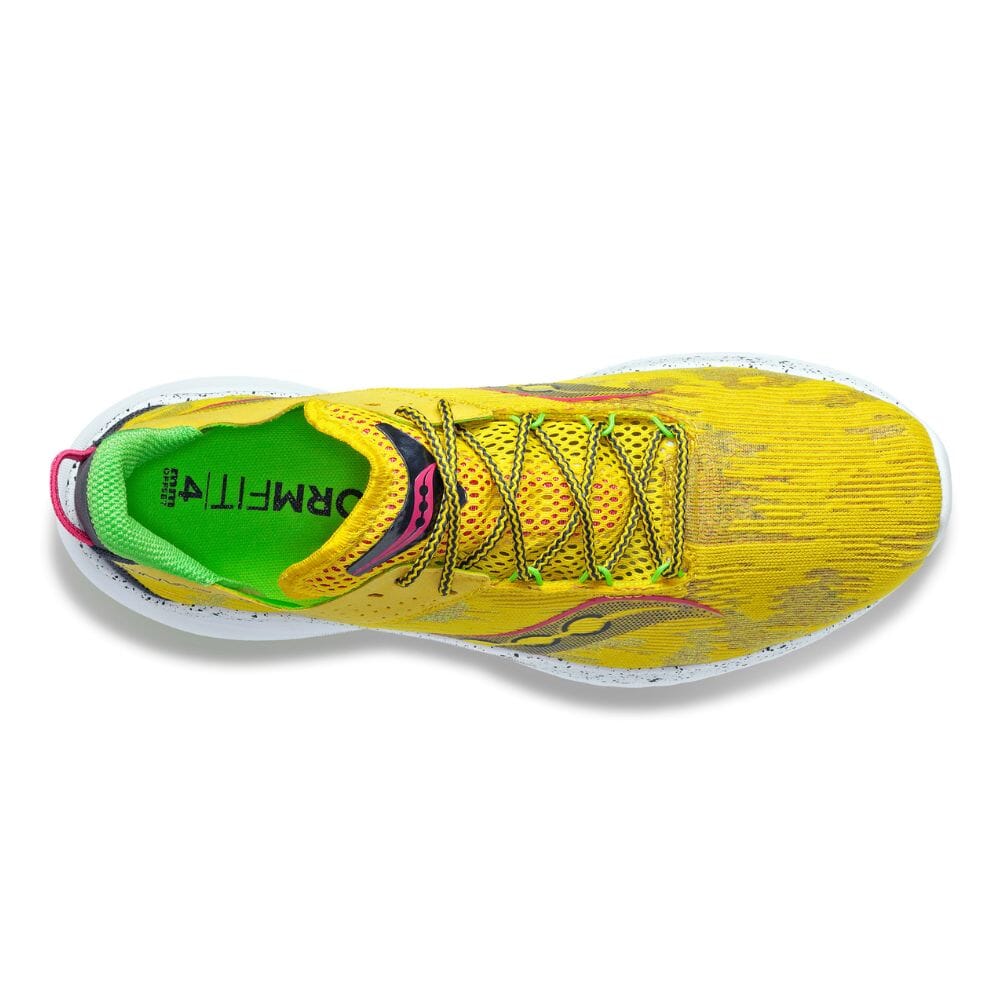 Saucony Men's Kinvara 14 Men's Shoes - BlackToe Running#colour_sulphur-otherworld