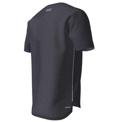 New Balance Men's Graphic Impact Run Short Sleeve Men's Tops - BlackToe Running#colour_eclipse-heather