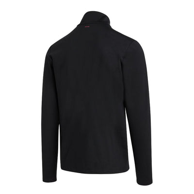 Saucony Men's Solstice 1/4 Zip - BlackToe Running#colour_black