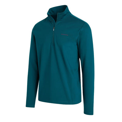 Saucony Men's Solstice 1/4 Zip - BlackToe Running#colour_lagoon