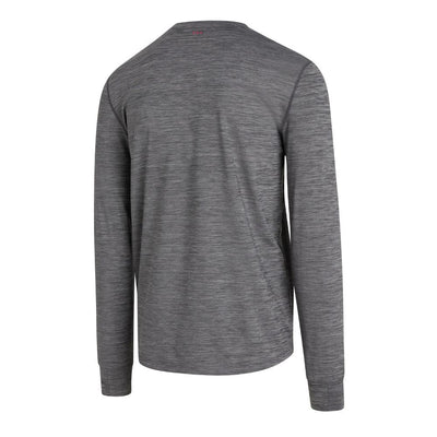 Saucony Men's Boulder Baselayer - BlackToe Running#colour_black-heather