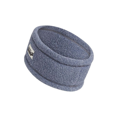 Saucony Rested Sherpa Headband Headwear - BlackToe Running#colour_sodalite-heather