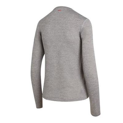 Saucony Women's Stopwatch Long Sleeve - BlackToe Running#colour_light-grey-heather