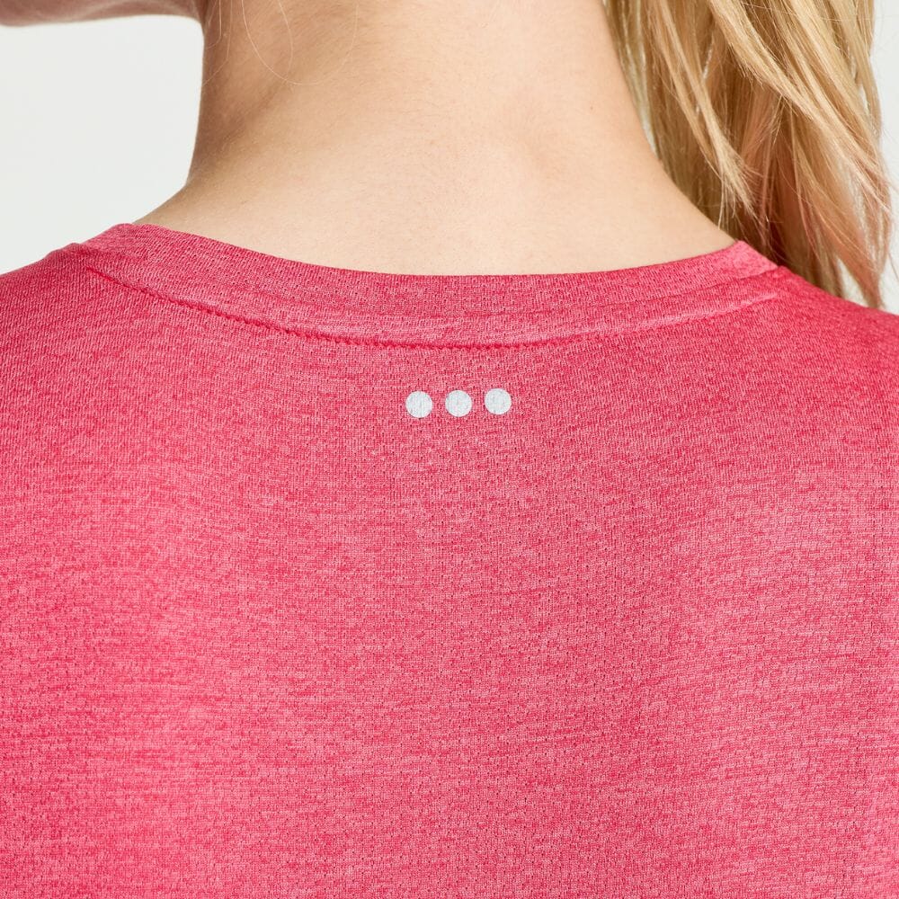 Saucony Women's Stopwatch Long Sleeve - BlackToe Running#colour_rose-heather