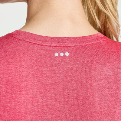 Saucony Women's Stopwatch Long Sleeve - BlackToe Running#colour_rose-heather