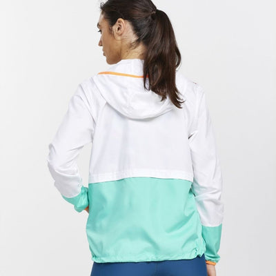 Saucony Women's Packaway Jacket - BlackToe Running#colour_cool-mint