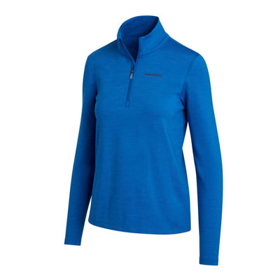 Saucony Women's Solstice 1/4 Zip - BlackToe Running#colour_pool-heather