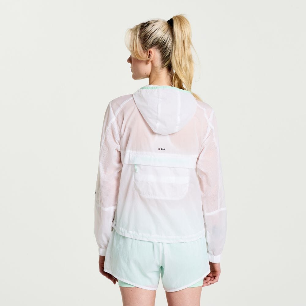 Saucony Women's Elevate Packaway Jacket Women's Tops - BlackToe Running