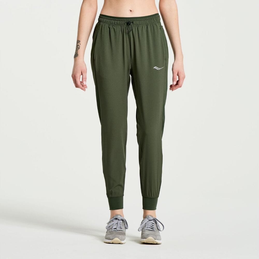 Saucony Women's Boston Woven Cuffed Pant Women's Bottoms - BlackToe Running