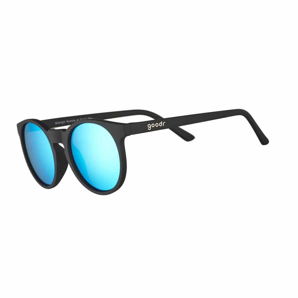 Goodr Circle G Sunglasses - Midnight Ramble at the Circle Bar Sunglasses - BlackToe Running - 