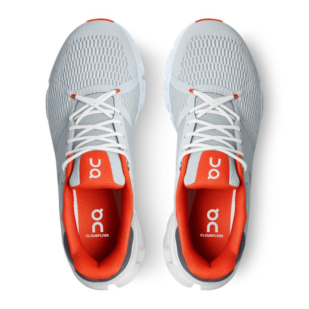 On Running Men's Cloudflyer - BlackToe Running#colour_glacier-flame