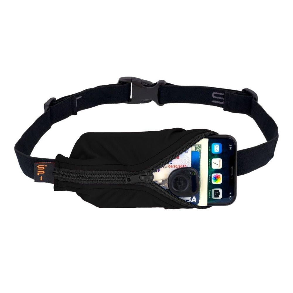 SpiBelt Large Pocket - BlackToe Running#colour_black-zipper