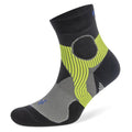 Balega Support Mid Cushion Quarter Socks - BlackToe Running#colour_light-grey-black