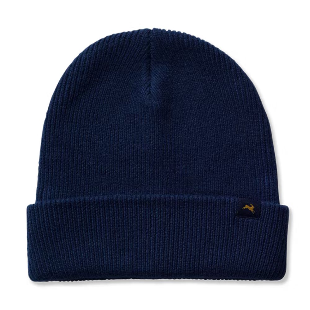 Tracksmith Prospect Beanie Accessories - BlackToe Running#colour_navy-blue