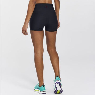 Saucony Women's Fortify 3" Hot Short Women's Shorts - BlackToe Running#colour_black