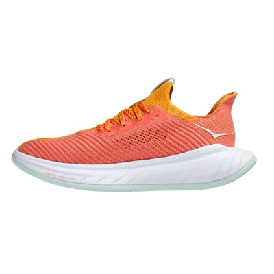 Hoka One One Women's Carbon X 3 - BlackToe Running#colour_radiant-yellow-camellia