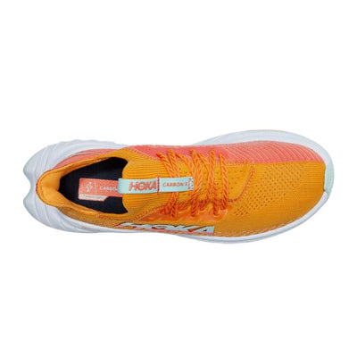 Hoka One One Women's Carbon X 3 - BlackToe Running#colour_radiant-yellow-camellia