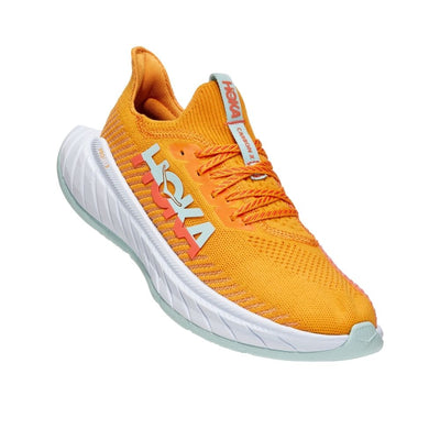 Hoka One One Women's Carbon X 3 - BlackToe Running#colour_radiant-yellow-camellia