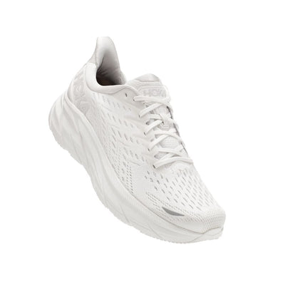 Hoka One One Men's Clifton 8 Men's Shoes - BlackToe Running#colour_white-white
