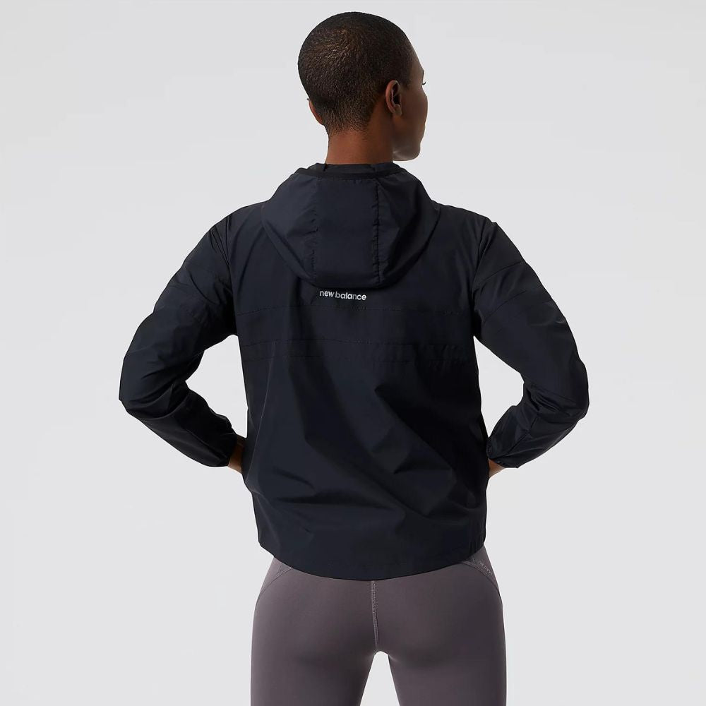 New Balance Women's Accelerate Jacket-  Women's Tops - BlackToe Running#colour_black