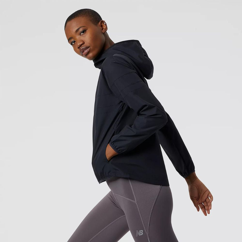 New Balance Women's Accelerate Jacket-  Women's Tops - BlackToe Running#colour_black