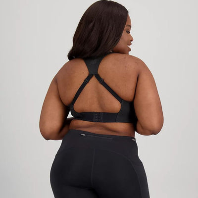 New Balance Women's Power X Bra Sports Bra - BlackToe Running#colour_black